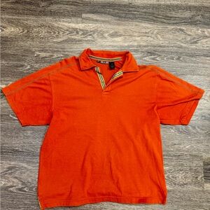 REI Orange UPF 50+ Polo Shirt Men’s Medium Outdoor Performance